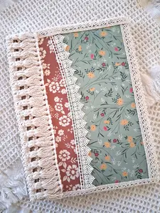 Bohemian Meadow Journal - Handcrafted Fringe Notebook