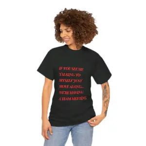 IF YOU SEE ME TALKING Unisex Heavy Cotton Tee Tshirt Casual Classic Fabric Menswear Top Medium