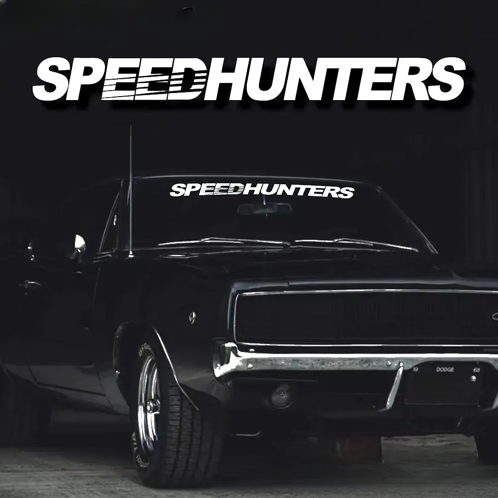 2026 New Various Colors Speed Hunters English Letter Car Windshield Stickers DIY Auto Styling Waterproof Racing Body Truck Window Decals For Car Décor