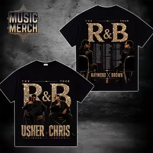 The R&B Tour 2026: Raymond & Brown Premium Acid Washed Shirt, R&B Music Duo Graphic Tee, Urban Hip Hop Soul Streetwear Shirt, Concert Tour Merch, Gift for R&B Fans, Vintage Music Tee