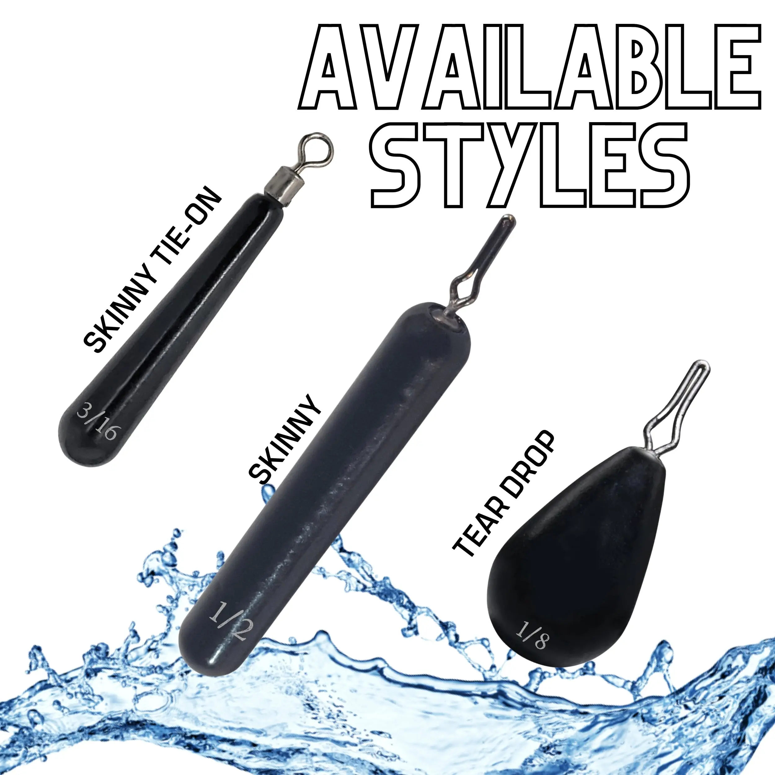 Reaction Tackle Tungsten Drop Shot Weights Reaction Tackle Tungsten Drop Shot Weights