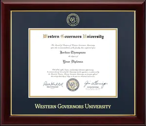 Western Governors University diploma frame - Gold Embossed Diploma Frame