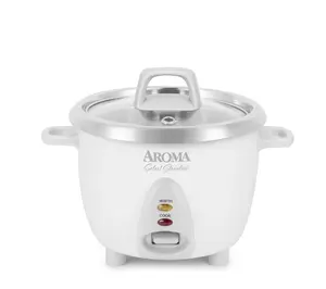 Aroma 6 Cup White Simply Stainless Pot - White, New