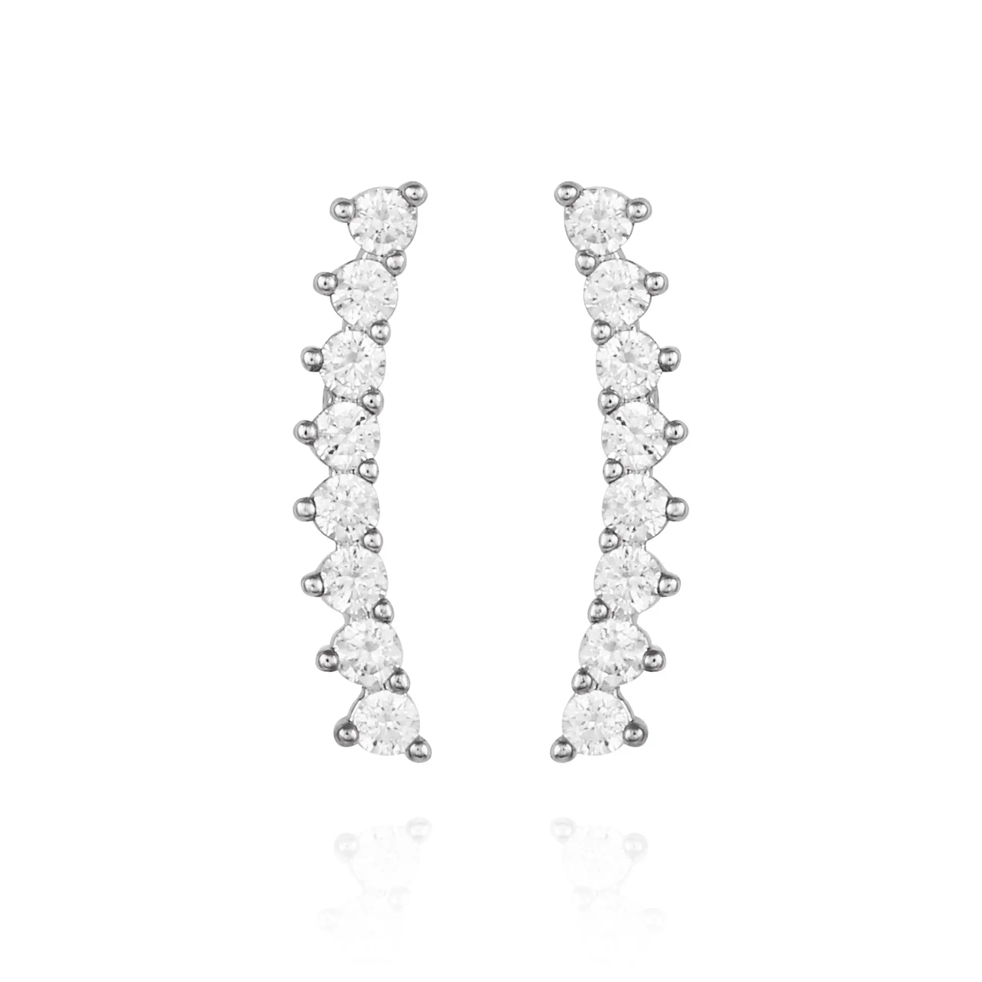 Vince Camuto Cubic Zirconia Climber Earrings