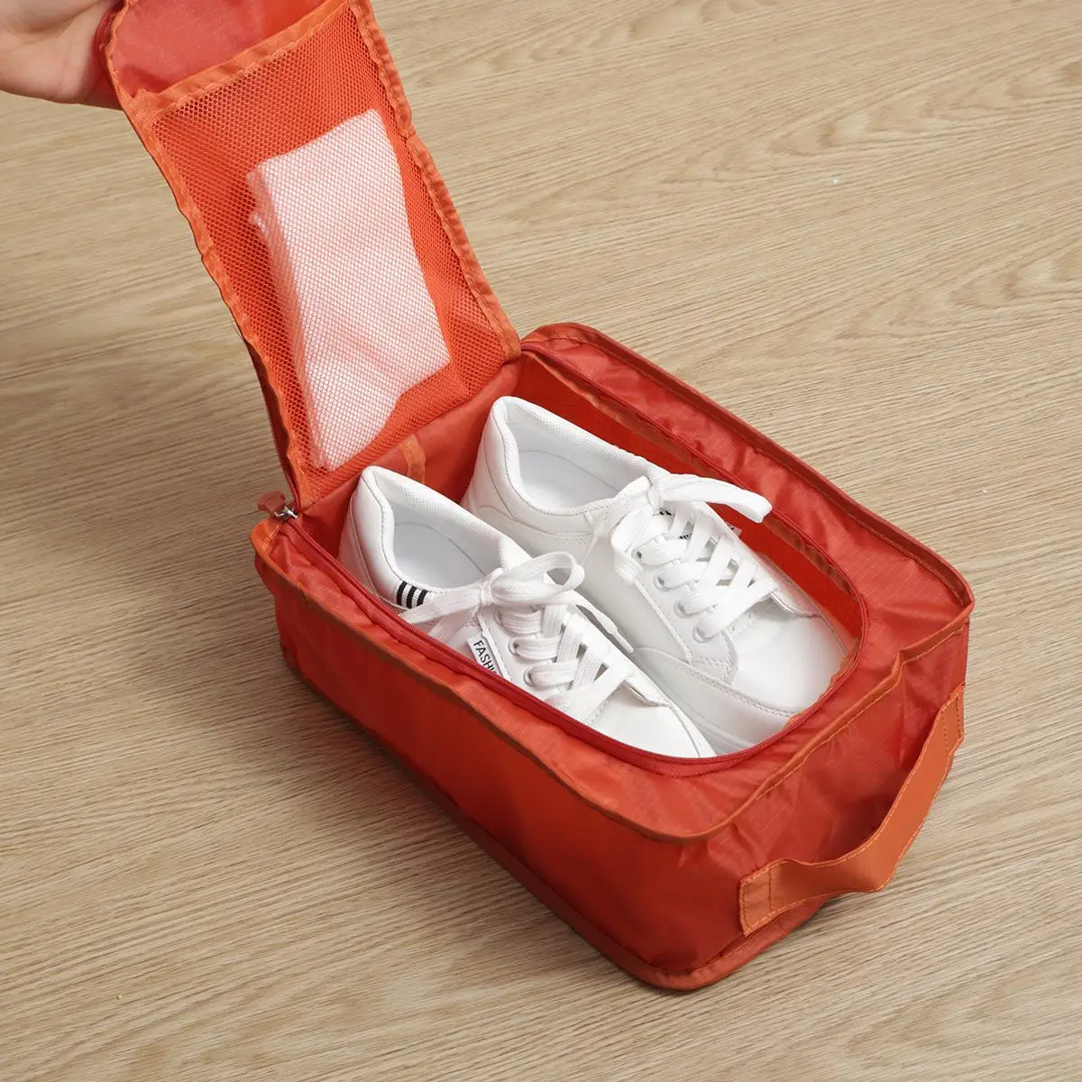 Portable Shoe Storage Bag, 1 Count Dustproof Foldable Shoe Storage Organizer, Travel Shoe Bag for Sneaker