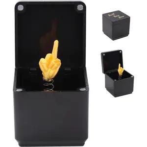 Gag Gifts for Him Her Adults,Middle Finger in a Box, Funny Gifts White Elephant Gifts for Adults, Christmas Stocking Stuffers for Men Quirky Joke Prank