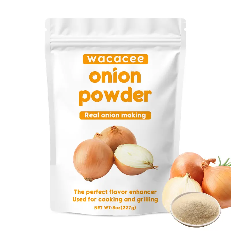 WACACEE Natural Pure Dried Onion Powder - Dehydrated Cooking Seasoning for Barbecue, Preparing Sauces, Flavor-Boosting Essential