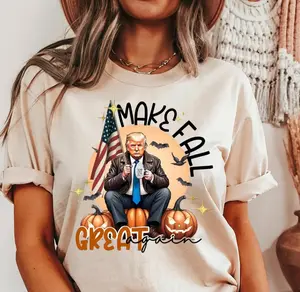 Make Fall Great Again Trump Shirt, Trump Halloween Shirt, Trumpkin T-shirt, Republican Halloween Gift Shirt