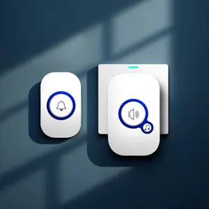 Plug-and-play wireless 1000-foot range doorbell, suitable for home, children's room, office, 115dB, with 32 ringtones, wireless doorbell set, level 4 volume