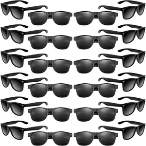 Black Sunglasses Bulk, 6/12/24/48 Pack Sunglasses Party Favors for Summer Beach Pool Birthday Wedding Party Supplies