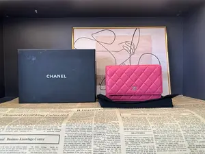 Pre-owned CHANEL Hot Pink WOC Wallet on Chain – Date Code 29030241 – Size 19cm x 12cm x 3.5cm