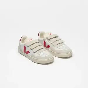 Veja White Red Triple Velcro Sneaker