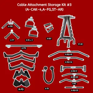 Ultimate Cable Attachment and Storage Kit - #3 - Muscle D Fitness