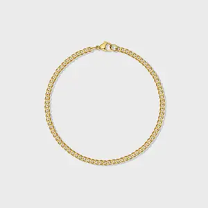 Micro Cuban Bracelet 14K Gold Plated