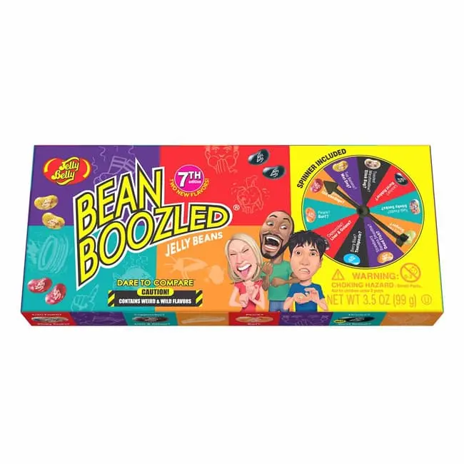 Jelly Belly BeanBoozled Jelly Beans Spinner Gift Box, 7th Edition, 3.5 Ounce (Pack of 1) Candy Snack Candy Snack