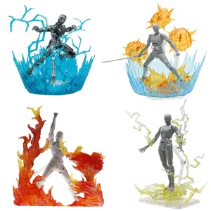 Special Effect Model Flame Lightning Dragon Decoration Special Effects Explosion Scene Action Figure Model with Bracket Toys