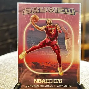 Donovan Mitchell 2024-25 NBA Hoops #2 Skyview Cleveland Cavaliers Insert Trading Card