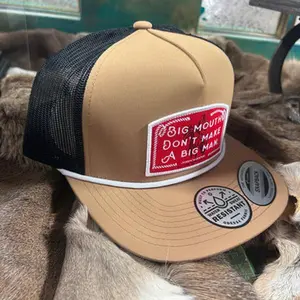 Hooey Tan John Wayne Big Mouth Trucker Hat 2567T-TNBK