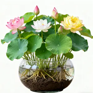 Mixed Color Bonsai Lotus Seeds - Water Lily Plant Seeds for Ornamental Ponds and Home Planting Easy to grow