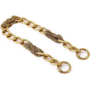 Classy Metal Tassels Bag Chains Purse Handles  Strap Replacement Charms Accessories (Antique  Small 17'')