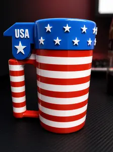 USA 250 Years Patriotic Can Holder Mug