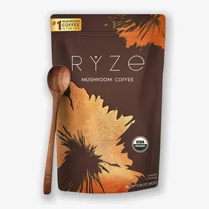 1 x RYZe Mushroom Coffee 30 Servings with 6 Adaptogenic Mushrooms MCT Oil &  Grown Instant Coffee Healthcare Vitamin