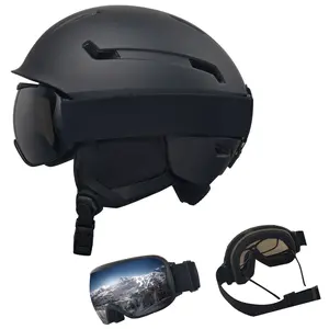 Velocity Snow Ski Helmet with Goggles Unisex for Men Women & Teens Anti-Fog Windproof UV Protection Shock-Absorbing PC Shell ASTM Certified Adjustable Fit Ideal Gift f7 helmet basketball snowboarding gear