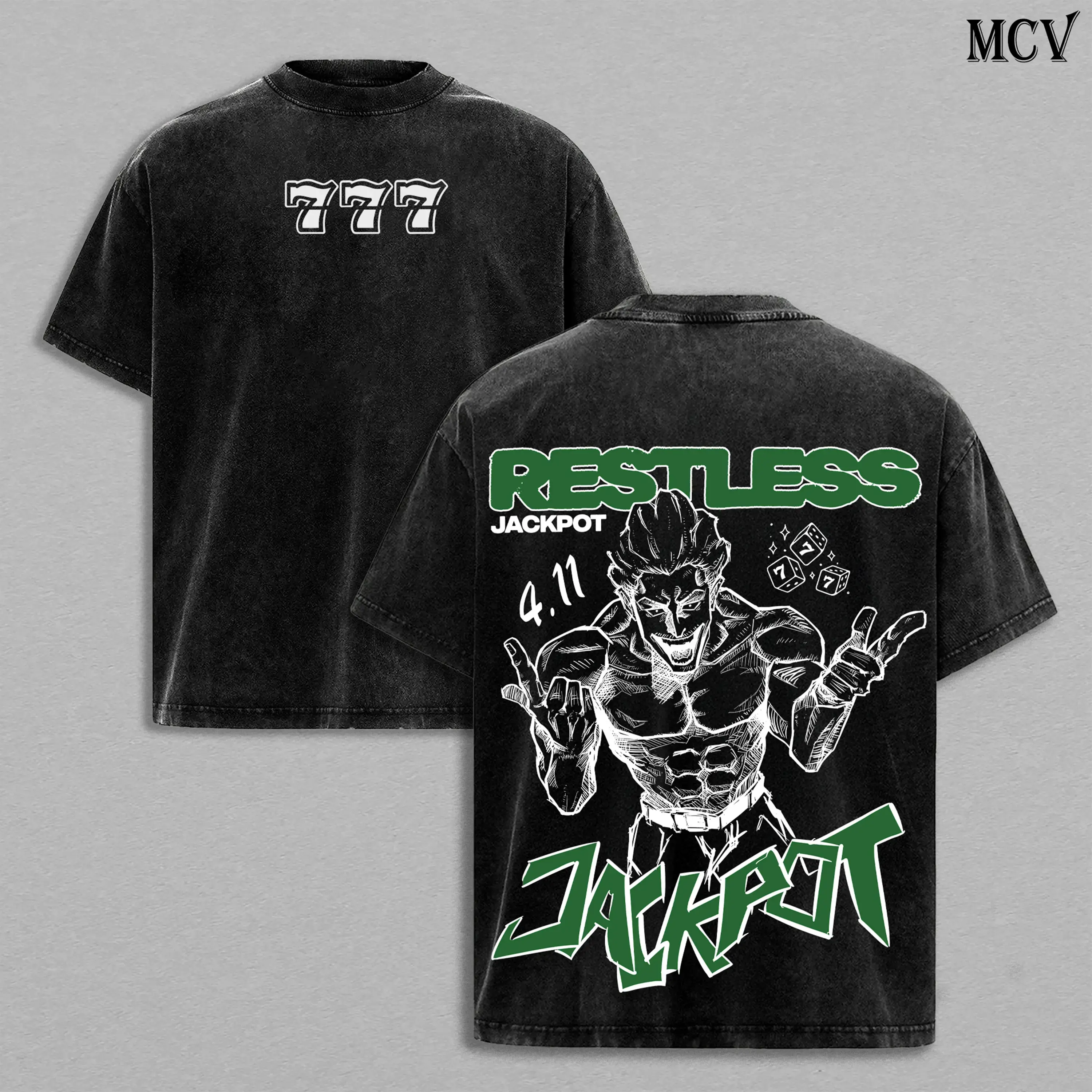 Hakari Kinji Tee Washed – Jujutsu Kaisen Vintage Washed Heavy Cotton Oversized Anime Manga T-Shirt & Hoodie, Double Printed Retro Unisex Streetwear Graphic Top, Domain Expansion Edition, Culling Game Fighter