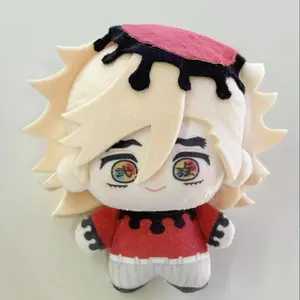 Mini Anime Style Plush Pendant 10cm | Cute Printed Stuffed Doll | Bag & Backpack Charm