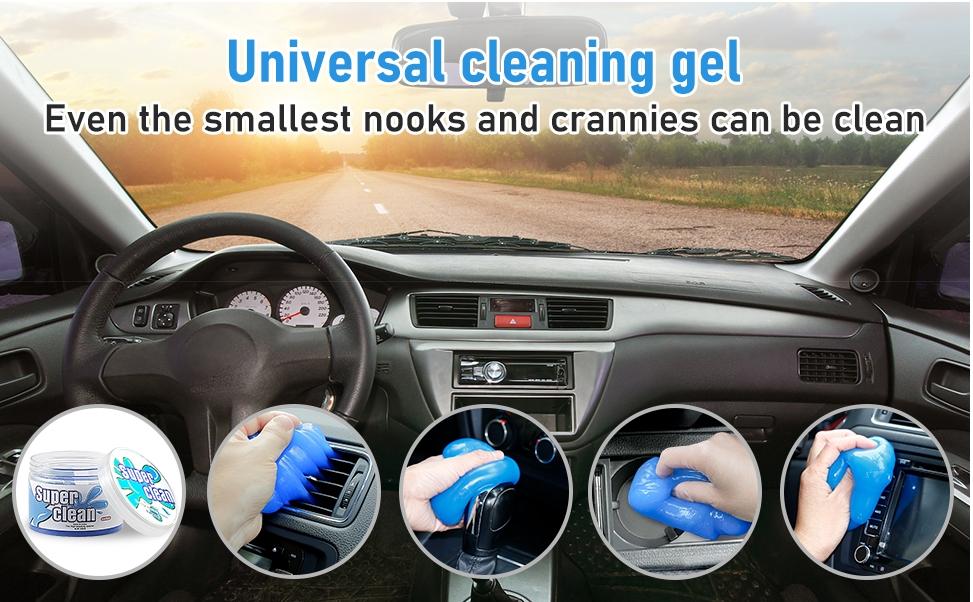 Car Cleaning Gel,General Keyboard Notebook Cleaning Gel Magic Cleaning Mud, No Nead Corners, Convenient and Fast Cleaning(Randomly Send Solors) Slime