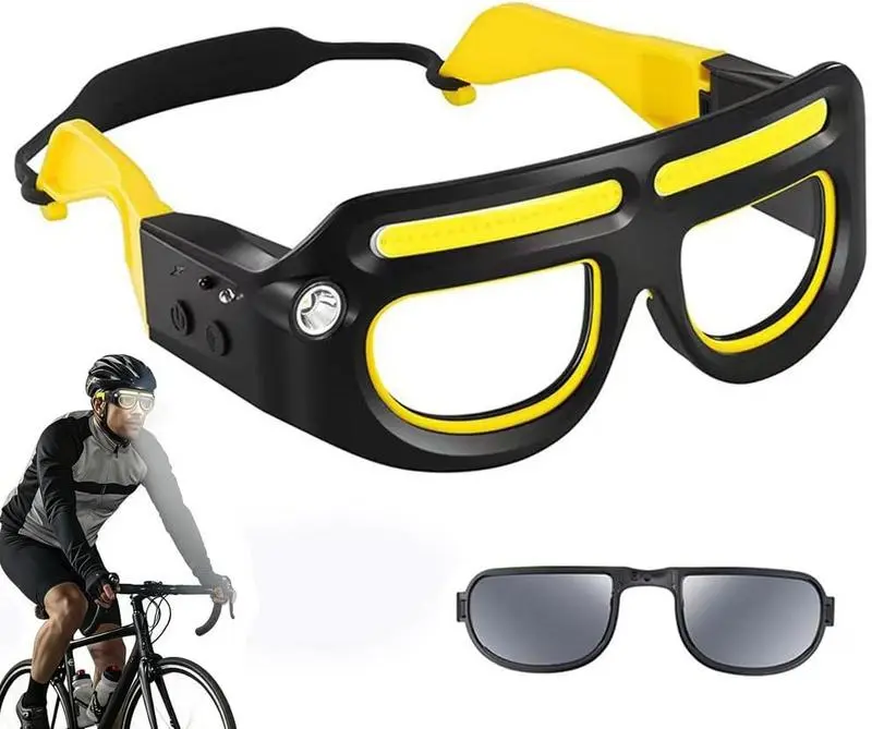 2026 New Rechargeable LED Sensor Glasses Lamp - Ergonomic Frame Headlamp Glasses with COB+XPE LEDs, Motion Sensor, 5 Adjustable Modes, LED Flashlight Rechargeable, Freeing Both Hands for Work, Emergency Situations, Hand-Free Light for Kitchen Tasks