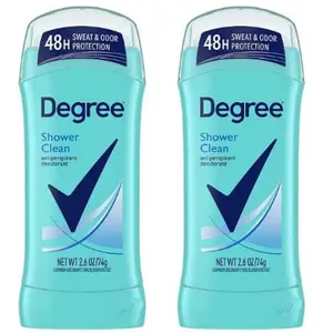 Degree Antiperspirant Deodorant 2.6 oz Shower Clean 2 Pack for Women