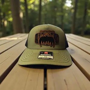 Custom Leather Patch Trucker Hat