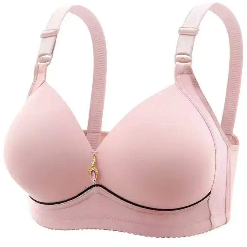 Mom Brassiere Breathable Non-Magnetic Thin Cup, Gathered Ladies Underwear Without Steel Ring for Comfort - Womenswear