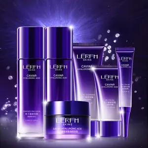 Caviar & Hyaluronic Acid Hydration Set - Nourishing & Refining, 6-Piece Skincare Collection