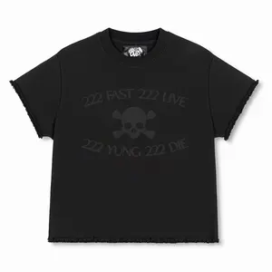 "222 FAST 222 LIVE" TEE - BLACK