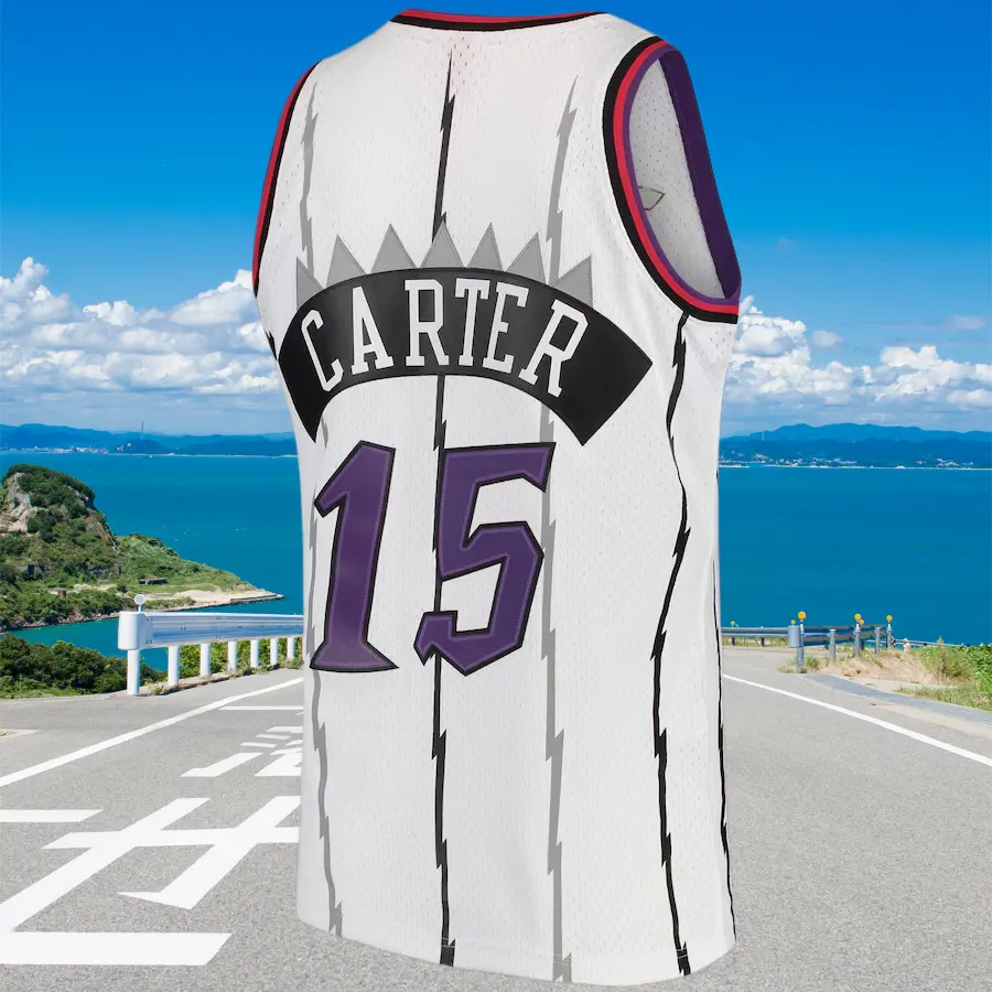 Vince Carter Classic-Design stitched Basketball Jerseys Retro Men's Sleeveless white shirt