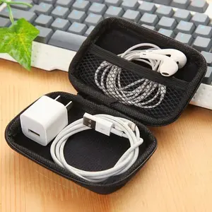 Portable Data Cable Storage Case, Rectangular Earphone Bag, Key Packaging, Coin Pouch, Change Storage Bag, Zipper Pouches