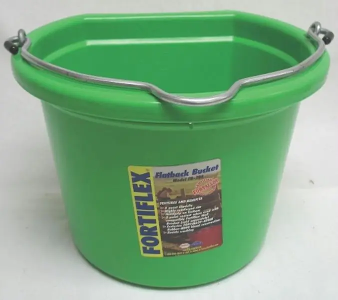 Fortex Industries Inc Flatback Bucket- Mango Green 8 Quart - FB-108 MANGO