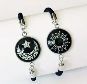 Long Distance Touch Bracelets with Sun&Moon Functional Love Connect Gift For Boyfriend or Girlfriend or your FamilyGiftGift9.......