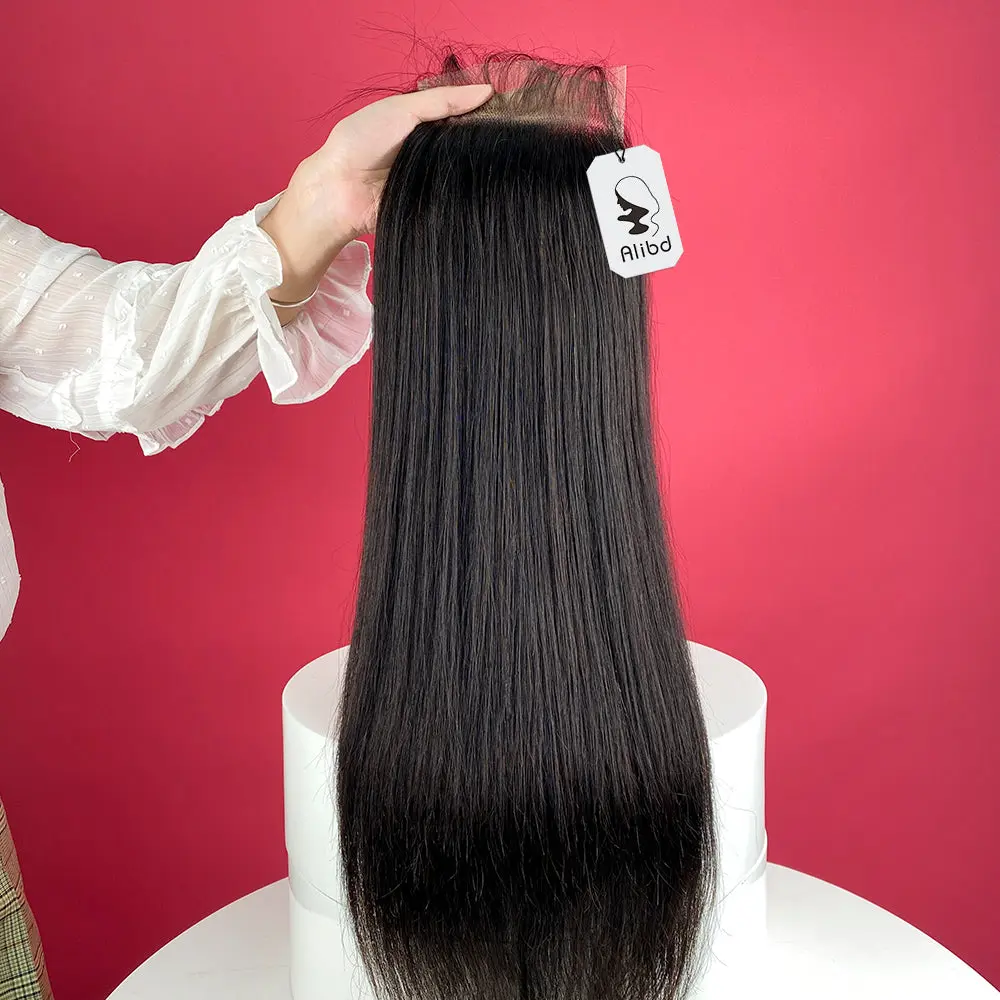 Mane Majestic 5x5 Transparent Lace Closure Straight Small Knots 100% Human Hair