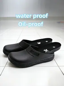 Men's Chef Shoes Anti-Slip Kitchen Shoes High Quality Wear-Resistant Eva Sole Waterproof Dustproof Cleaning Shoes Size 36-45
