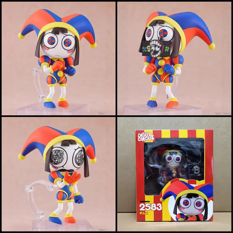 Q-version Nendoroid Pamny Clown from the Amazing Digital Circus, articulated and interchangeable face, collectible figure/decorative model, Collectible Pvc Figure
