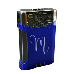 PalioPro Antares Double Torch Lighter | Custom Engraved with your choice of Text | Authentic and New | One of a Kind Gift | All Metal Construction | Windproof Candle Lighter