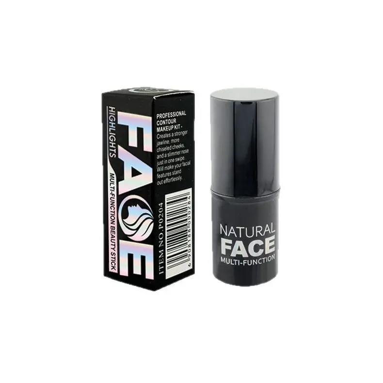 Natural Face Multi-Function Cream Contour Stick - Non-Greasy, Waterproof Bronzer Pen, Easy-to-Blend, Buildable Matte Finish for All-Day Natural Sculpted Makeup