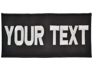 Custom Plate Carrier Text Patch - 4x8