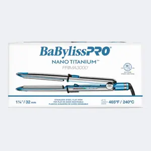 Babyliss Pro Nano Titanium Prima 3000 Flat Iron - 1.25"