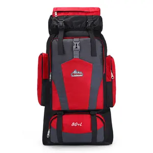 80L Lightweight Waterproof Outdoor Backpack - Durable Outdoor Hiking Bag with Multilayer Reinforcement, Upgraded Fabric, Breathable Design, Large Storage for Hiking, Camping