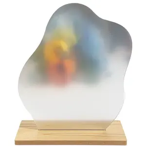 PVC Table Stand Mirror Decor