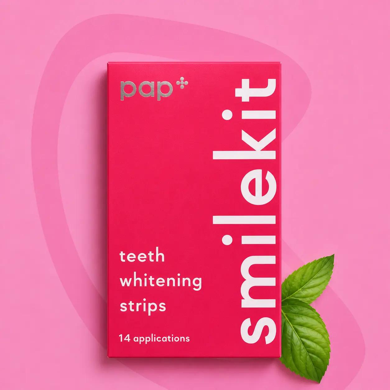 SmileKit PAP+ Teeth Whitening Strips, 14 Applications for Daily Oral Care